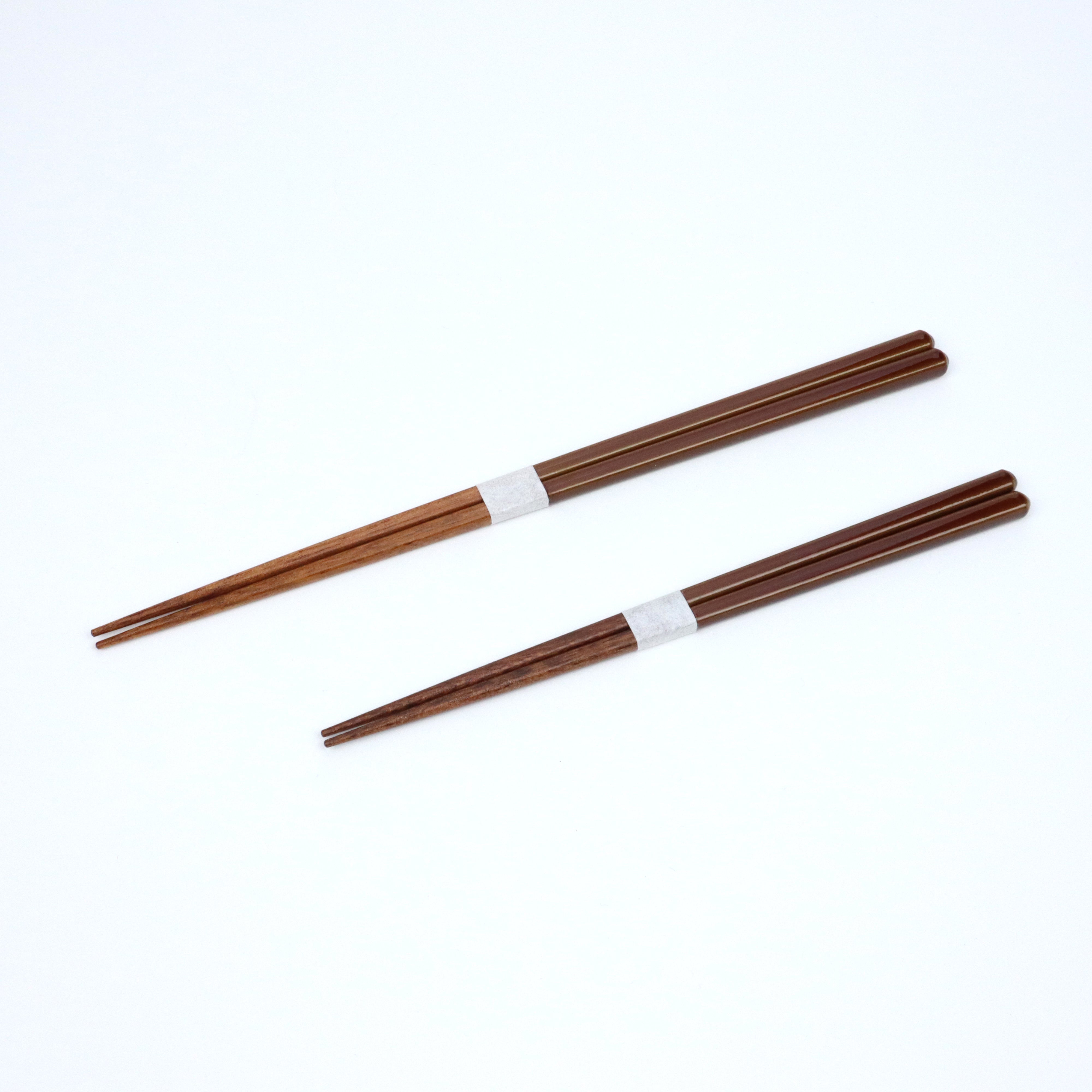 Mashiko-iro chopsticks, ame glaze, 18cm – 道祖土和田窯