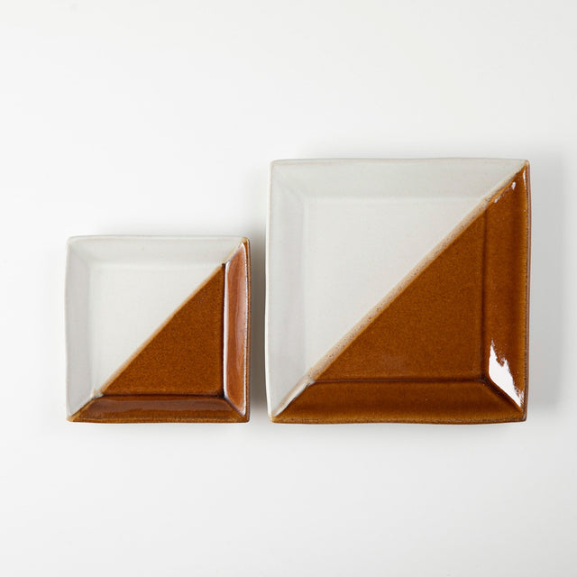 2tone square plate small