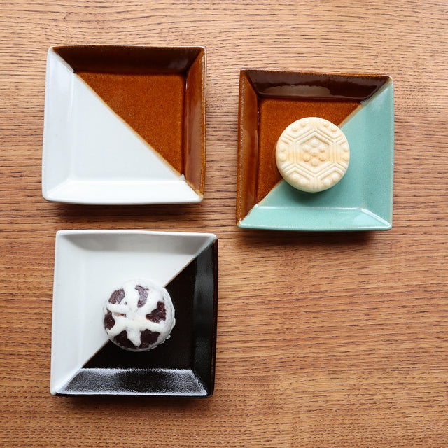 2tone square plate small