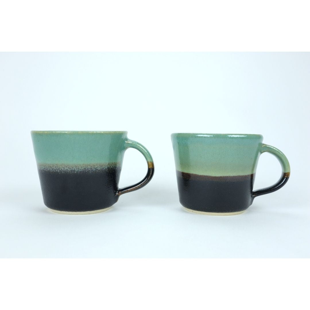 Glaze that sits thicker in some places, a natural mark of handmade pottery