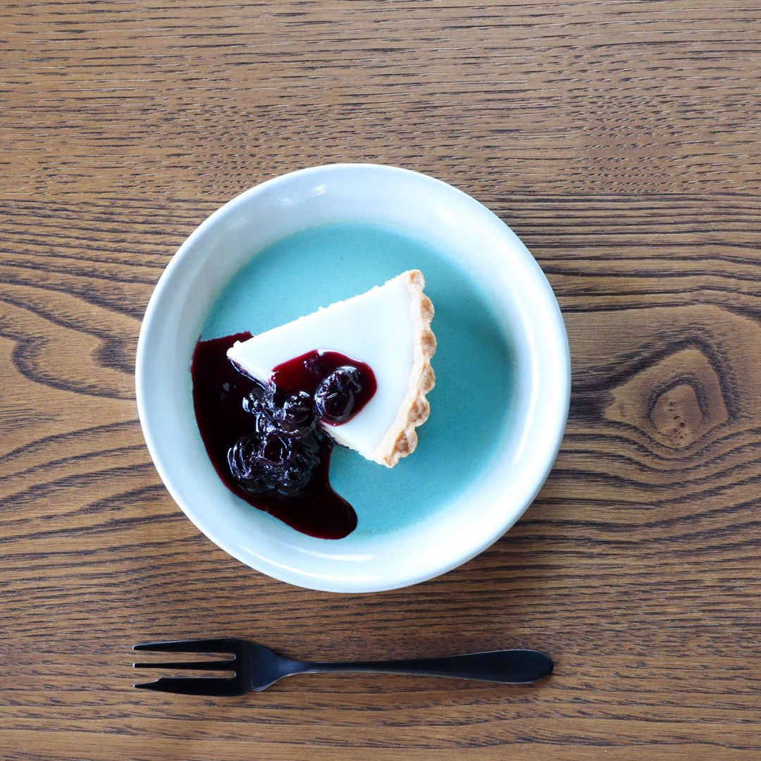 益子焼｜道祖土和田窯 Official Website】2tone 5寸皿