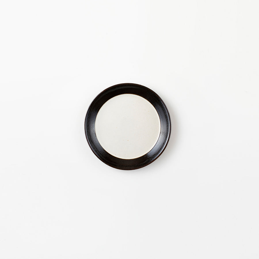 益子焼｜道祖土和田窯 Official Website】2tone 5寸皿