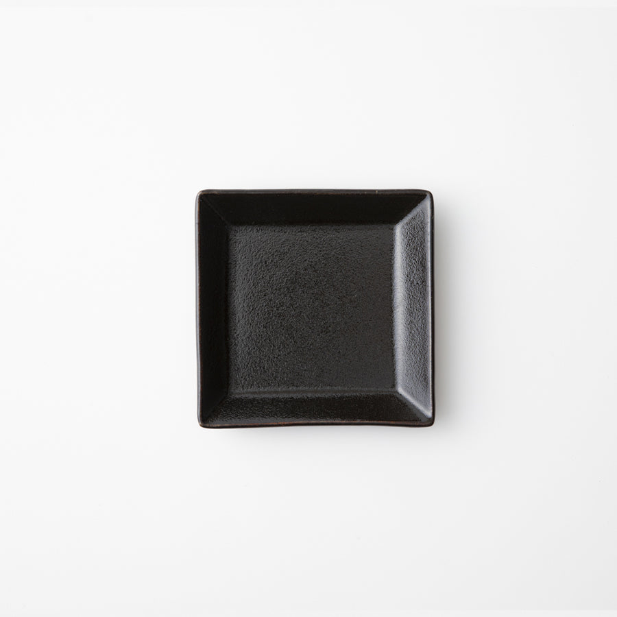 Pottery glazed in Kuro (black glaze)