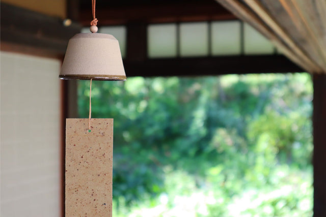 Doso Towada Kiln x FUURO paper Mashiko wind chime yellow 