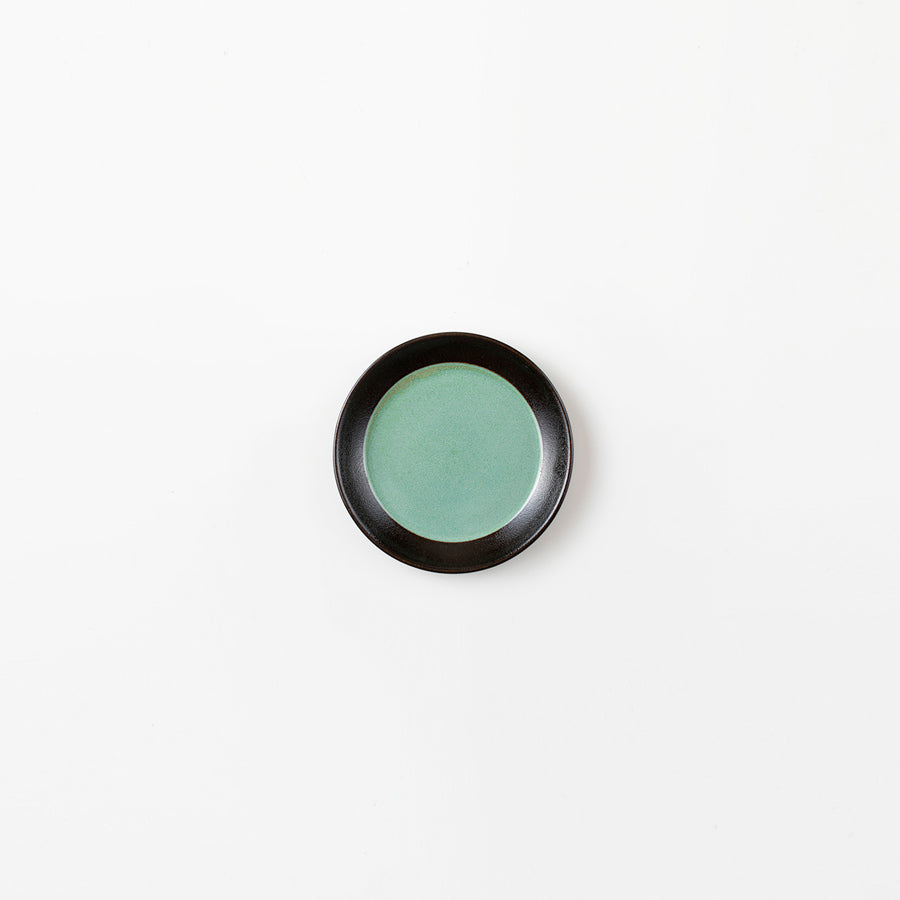 益子焼｜道祖土和田窯 Official Website】2tone 4寸皿