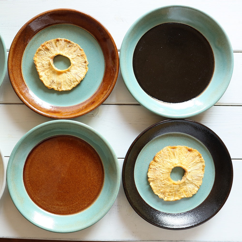 益子焼｜道祖土和田窯 Official Website】2tone 5寸皿